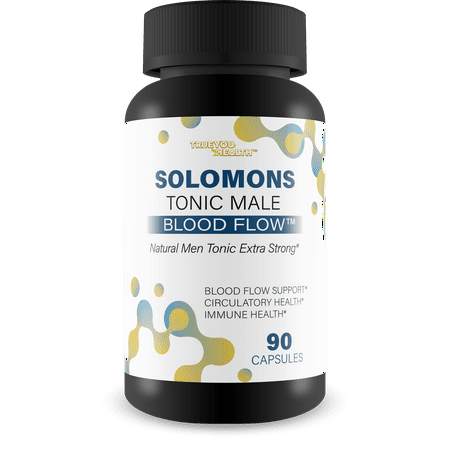 Solomons Tonic - Our Best Mens Blood Flow Supplement - Good Blood Flow Support - Male Blood Flow Capsules - Max Blood Flow Pills - Blood Circulation Supplements for Men - Male Blood Circulation Pills