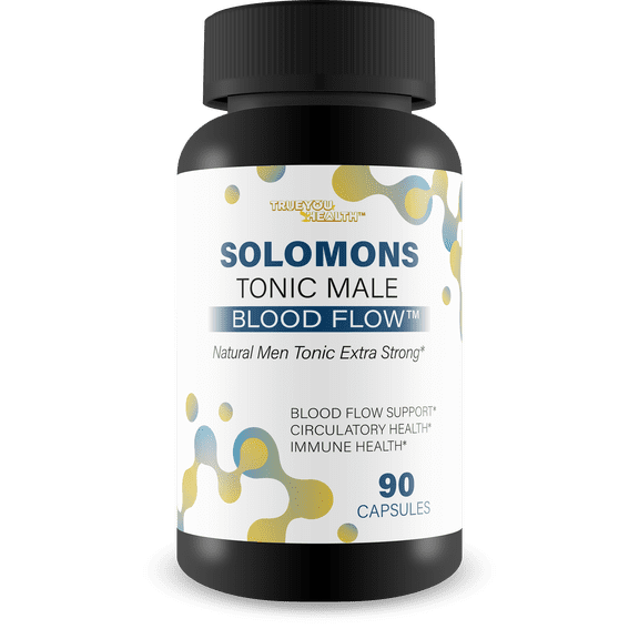 Solomons Tonic - Our Best Mens Blood Flow Supplement - Good Blood Flow Support - Male Blood Flow Capsules - Max Blood Flow Pills - Blood Circulation Supplements for Men - Male Blood Circulation Pills