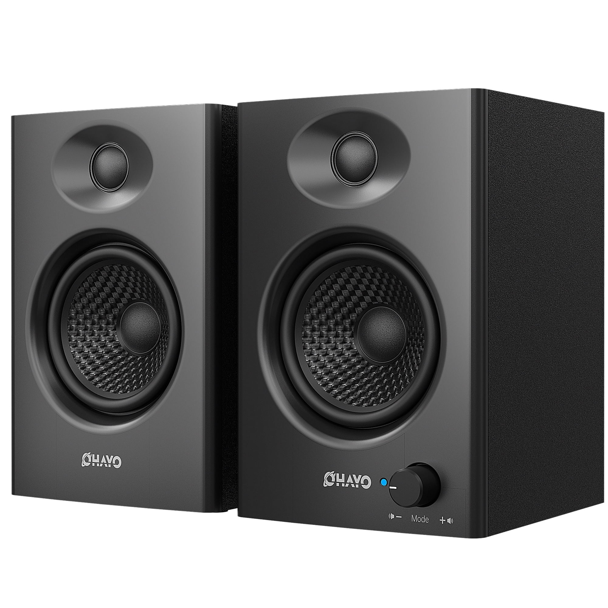 Solorage 60W Computer Speakers, Bluetooth 5.3 Gaming Music Stereo 2.0 Speakers, Surround Sound, 3.5mm Aux RCA, USB Powered, Black, 1 Pair