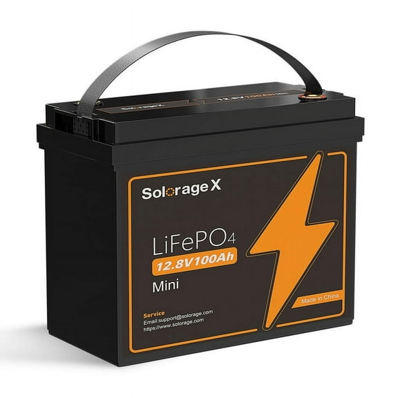 Solorage X LiFePO4 Lithium 12V Vehicle Battery 100Ah CCA for Solar Energy Storage