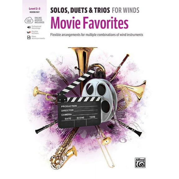 Solos, Duets & Trios for Winds: Solos, Duets & Trios for Winds -- Movie Favorites: Flexible Arrangements for Multiple Combinations of Wind Instruments, Book & Online Audio/Software/PDF (Paperback)