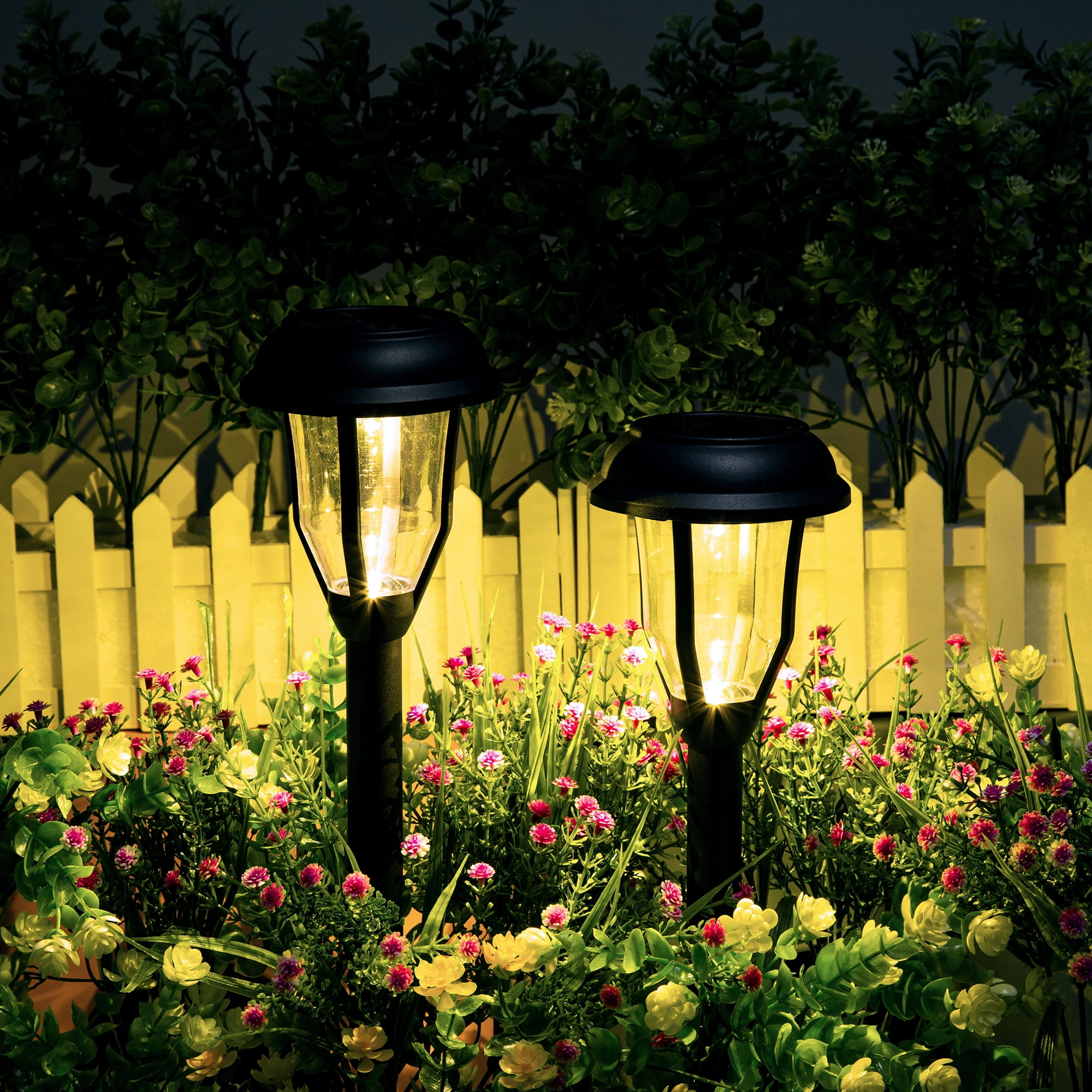 Solpex Solar Path Lights Outdoor, LED Solar Garden Lights Wireless, Waterproof Solar Pathway Lights Outdoor for Patio, Yard, Walkway, Lawn. (8 Pack, Warm White)