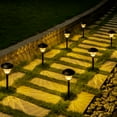 thumbnail image 1 of Solpex Solar Pathway Lights Outdoor, 6 Pack Solar Powered Garden Lights, Automatic Glass Metal Waterproof Solar Landscape Lights for Landscape, Lawn, Pathway, Walkway and Driveway(Warm White), 1 of 5