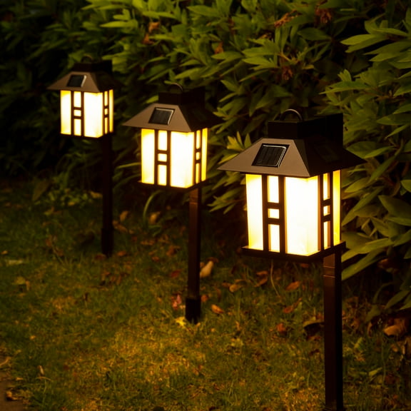Solpex  Solar Powered Path Lights, Solar Garden Lights Outdoor, Landscape Lighting for Lawn/Patio/Yard/Pathway/Walkway/Driveway (4 Pack)