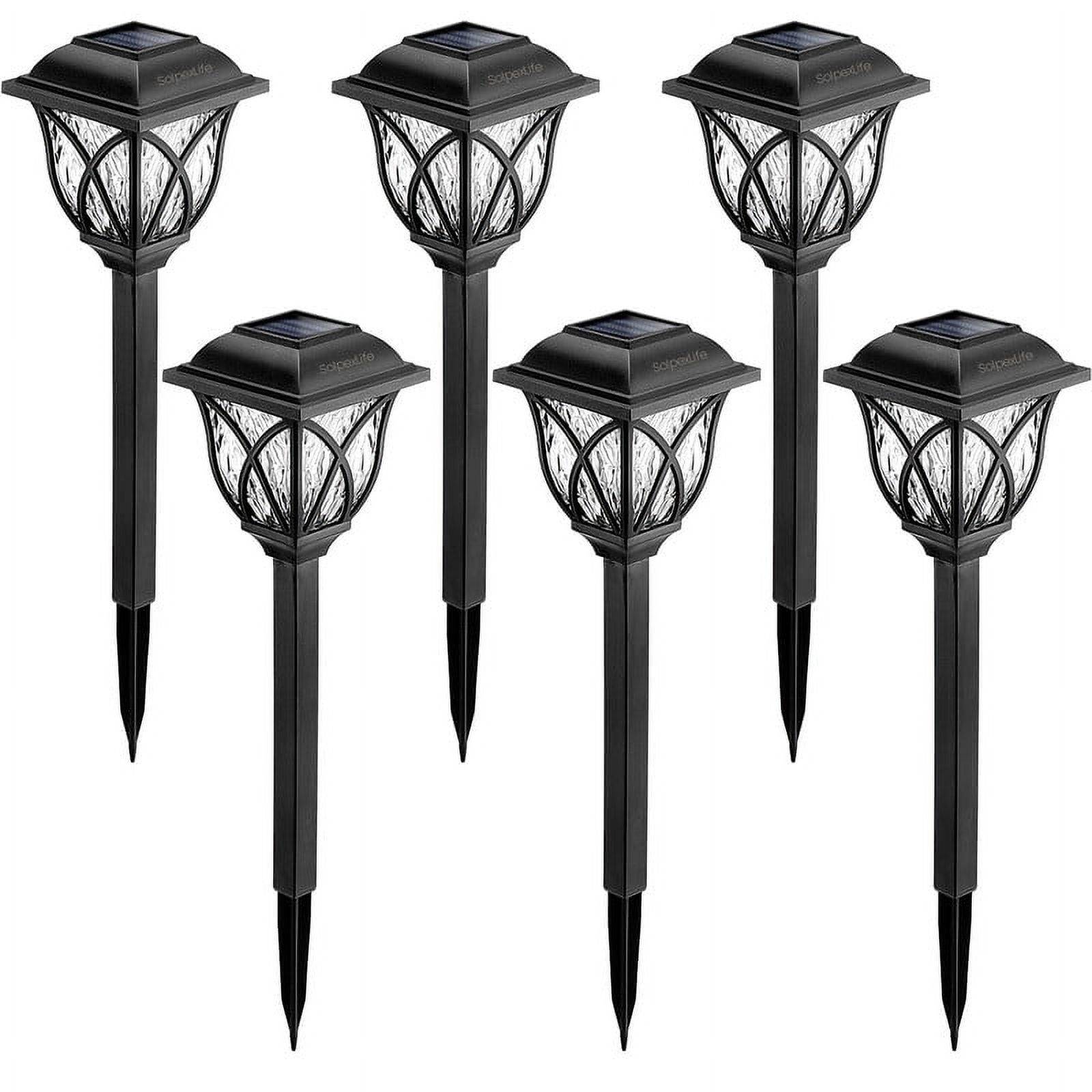 SolpexLife 6 Pack Solar Outdoor Lights, LED Decorative Solar Garden