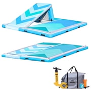 Solstice 10 x 8 Inflatable Convertible Floating Slide Dock w/Pump and Bag
