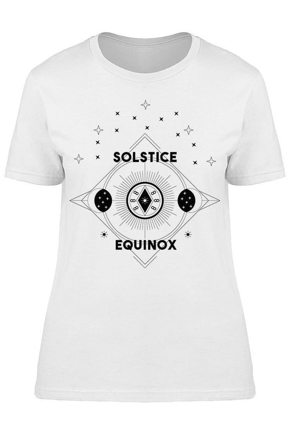Solstice And Equinox Art T-Shirt Women -Image by Shutterstock, Female Medium