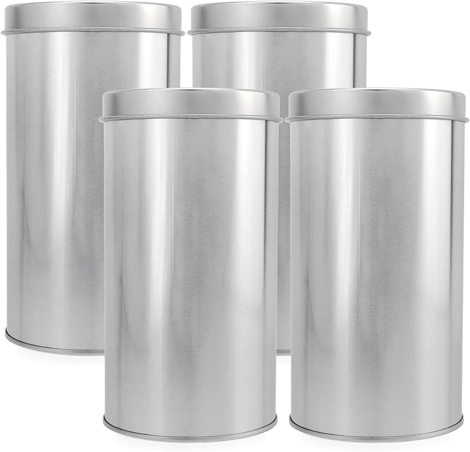 WJA-040-SM SMALL GLASS BOTTOM CANISTER W- SILVER & TURQ – J