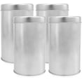 thumbnail image 1 of Solstice Double Seal Tea Canisters (4-Pack, Small); Round Metal Containers with Interior Seal Lid, 1 of 7