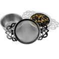 thumbnail image 1 of Solstice Empress Tea Strainers with Drip Bowls (2-Pack); Elegant Stainless Steel Loose Leaf Tea Strainers, 1 of 8