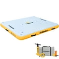thumbnail image 1 of Solstice Inflatable Floating Dock Rafting Platform w/Pump & Bag, Multi, 1 of 9