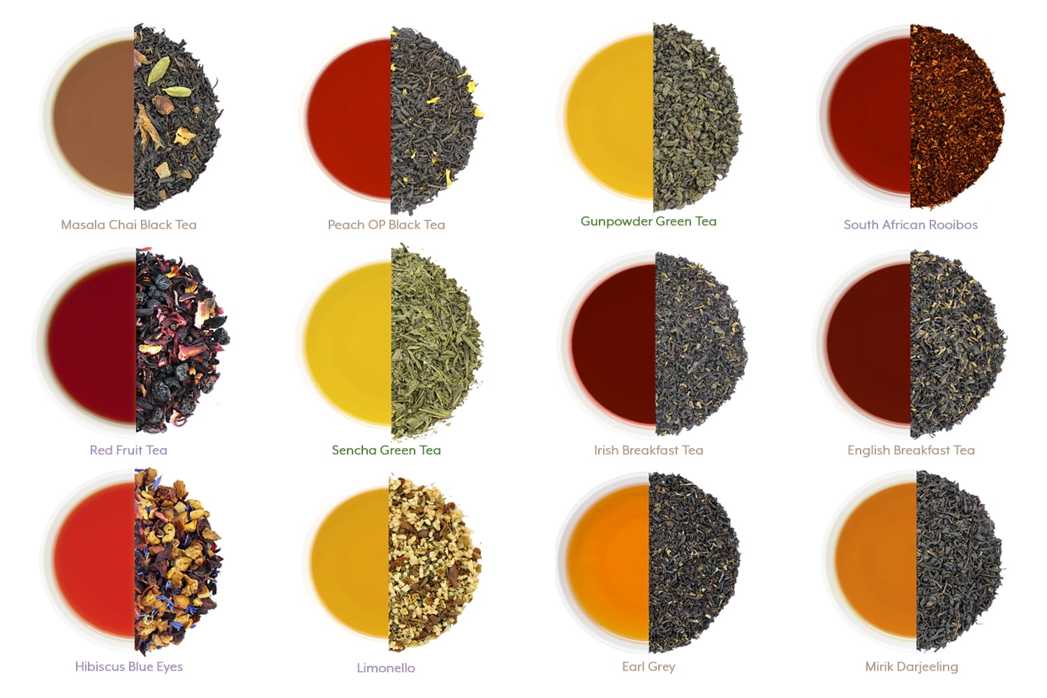 Solstice Loose Leaf Tea Ultimate Sampler Feat. 12 Teas; Approx 180
