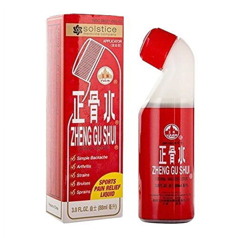 Solstice Medicine Company Zheng Gu Shu Pain Relief Herbal Liquid, 3 Oz, 6 Pack