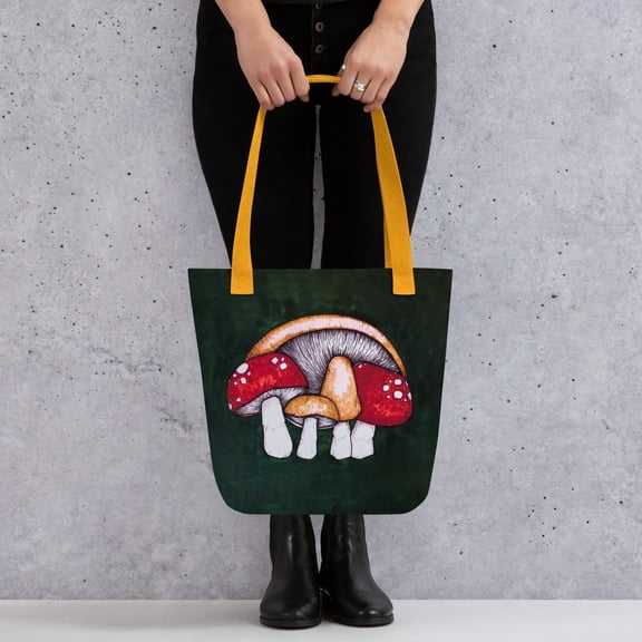 Solstice Shrooms Tote Bag, Polyester, Multicolor, 1-Piece