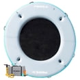thumbnail image 1 of Solstice Original Inflatable Mesh Dock Floating 8' Round Water Mat Lounger, 1 of 6