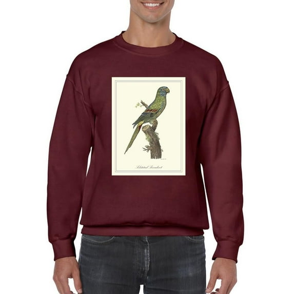 Solstitial Parrakeet Sweatshirt Men -Sydenham Edwards Designs, Male x-Large
