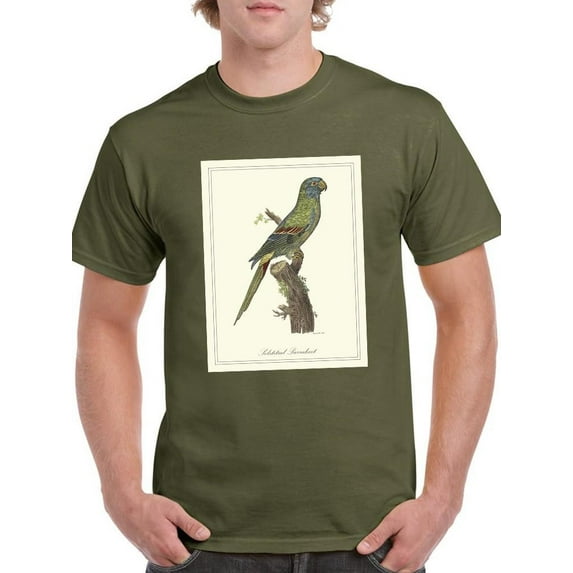 Solstitial Parrakeet T-Shirt Men -Sydenham Edwards Designs, Male Small
