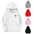 thumbnail image 1 of Solthread Girls Hoodies Long Sleeve Palm Tree Graphic Kangaroo Pocket Drawstring Casual Loose Fit Fall Winter Pullover Sweatshirt Tops, 1 of 3