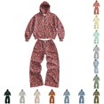 thumbnail image 1 of Solthread Mens Tracksuit 2 Piece Leopard Print Cheetah Print Hoodie and Wide Leg Pants Casual Outfit Sets, 1 of 6