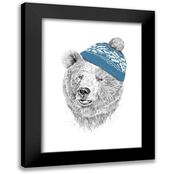 Solti, Balazs 11x14 Black Modern Framed Museum Art Print Titled - Hello Winter