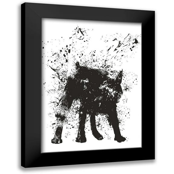 Solti, Balazs 11x14 Black Modern Framed Museum Art Print Titled - Wet Dog