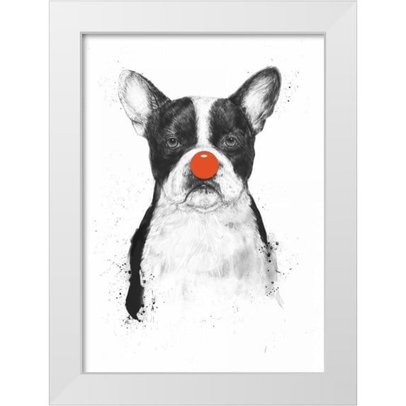 Solti, Balazs 11x14 White Modern Wood Framed Museum Art Print Titled - I’m Not Your Clown