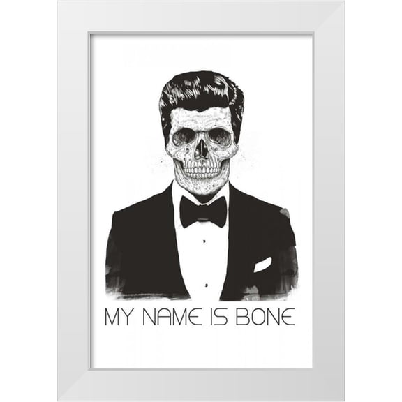 Solti, Balazs 11x14 White Modern Wood Framed Museum Art Print Titled - My Name is Bone
