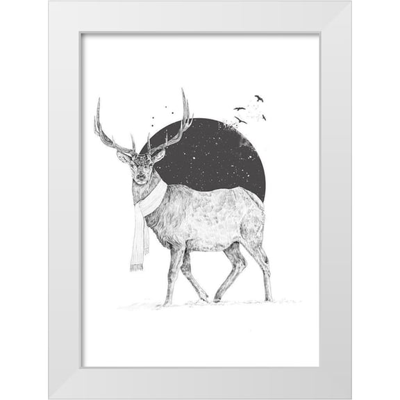 Solti, Balazs 11x14 White Modern Wood Framed Museum Art Print Titled - Winter Is All Around