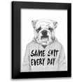thumbnail image 1 of Solti, Balazs 12x14 Black Modern Framed Museum Art Print Titled - Same Shit Everyday, 1 of 5