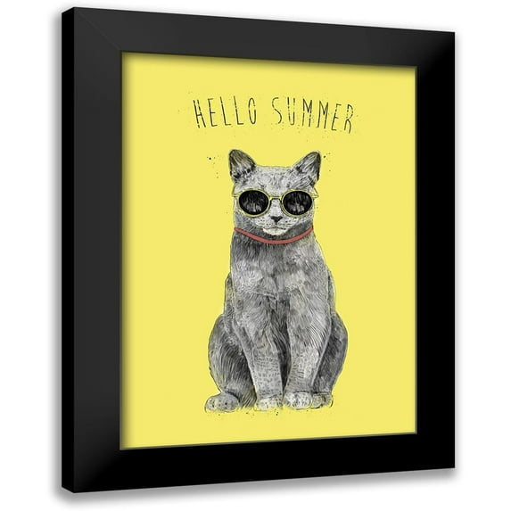 Solti, Balazs 14x18 Black Modern Framed Museum Art Print Titled - Hello Summer