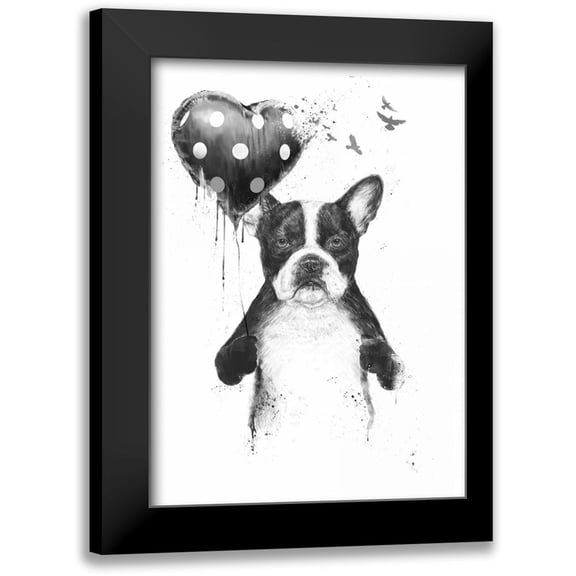 Solti, Balazs 14x18 Black Modern Framed Museum Art Print Titled - My Heart Goes Boom