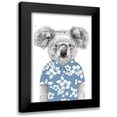 thumbnail image 1 of Solti, Balazs 14x18 Black Modern Framed Museum Art Print Titled - Summer Koala (Blue), 1 of 5