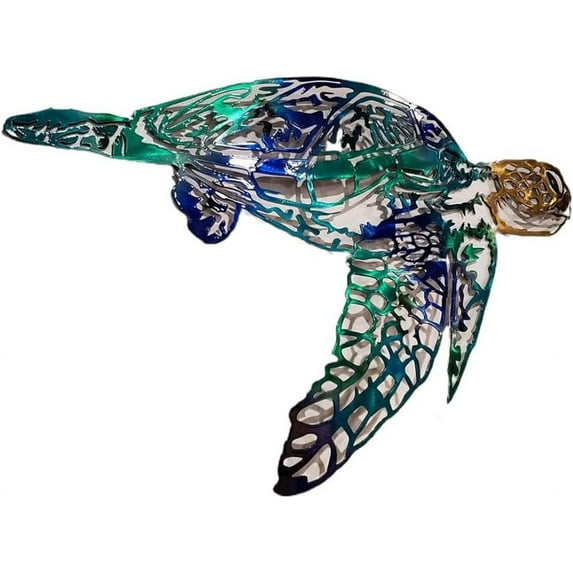 Solucky Metal Sea Creature Wall Decor, Metal Dolphin/jellyfish/octopus Spray Wall Decor, Metal Wall Art Decor, Aquarium Ocean Wall Decor for Bedroom Living Room Office, Ocean Lovers (18)