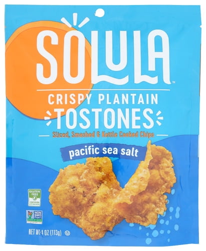 Solula Tostones Pacific Sea Salt 4 oz (Pack of 12)