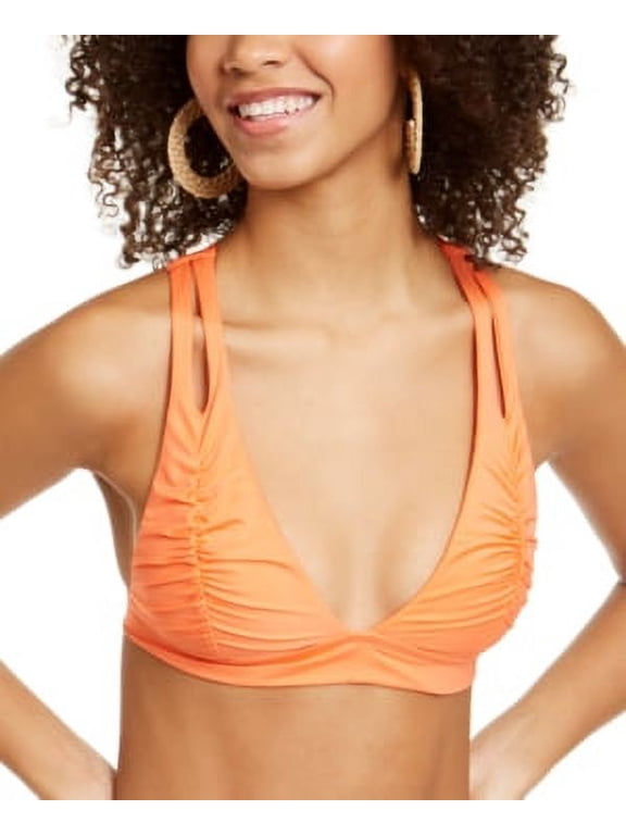 CREAMSICLE Clear Skies Halter Bikini Swim Top, US Medium