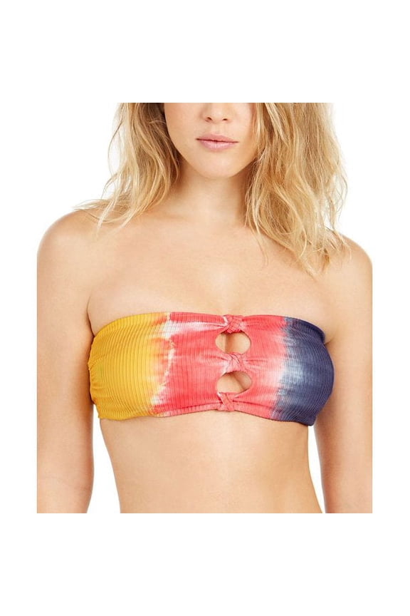 CREAMSICLE Moonlight Bandeau Bikini Swim Top, US Small