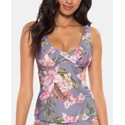 Soluna GOLD Over the Moon Ruffle Tankini Swim Top, US Medium