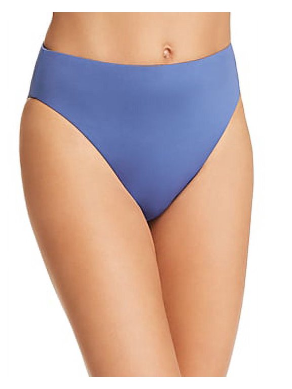 LAKE BLUE Solid High-Rise Swim Bottom, US Large