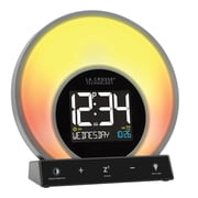 La Crosse Technology Soluna S Light Sunrise & Sunset Glow Digital Alarm Clock with USB port, W74146