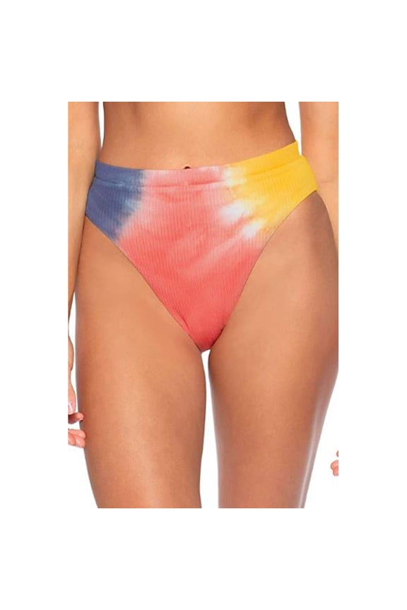 Swim Moonlight Rib High-Waist Bottoms, Creamsicle, Large