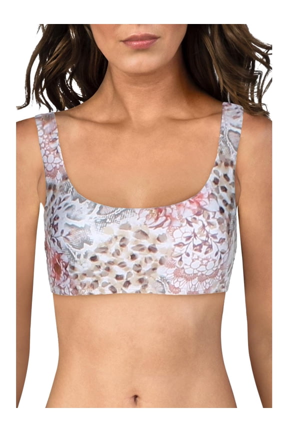 Womens Printed Bralette Swim Top Separates