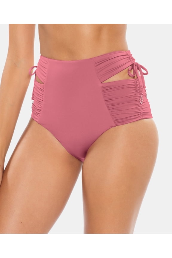 Womens Under The Sun Cutout High waist Bikini Bottoms