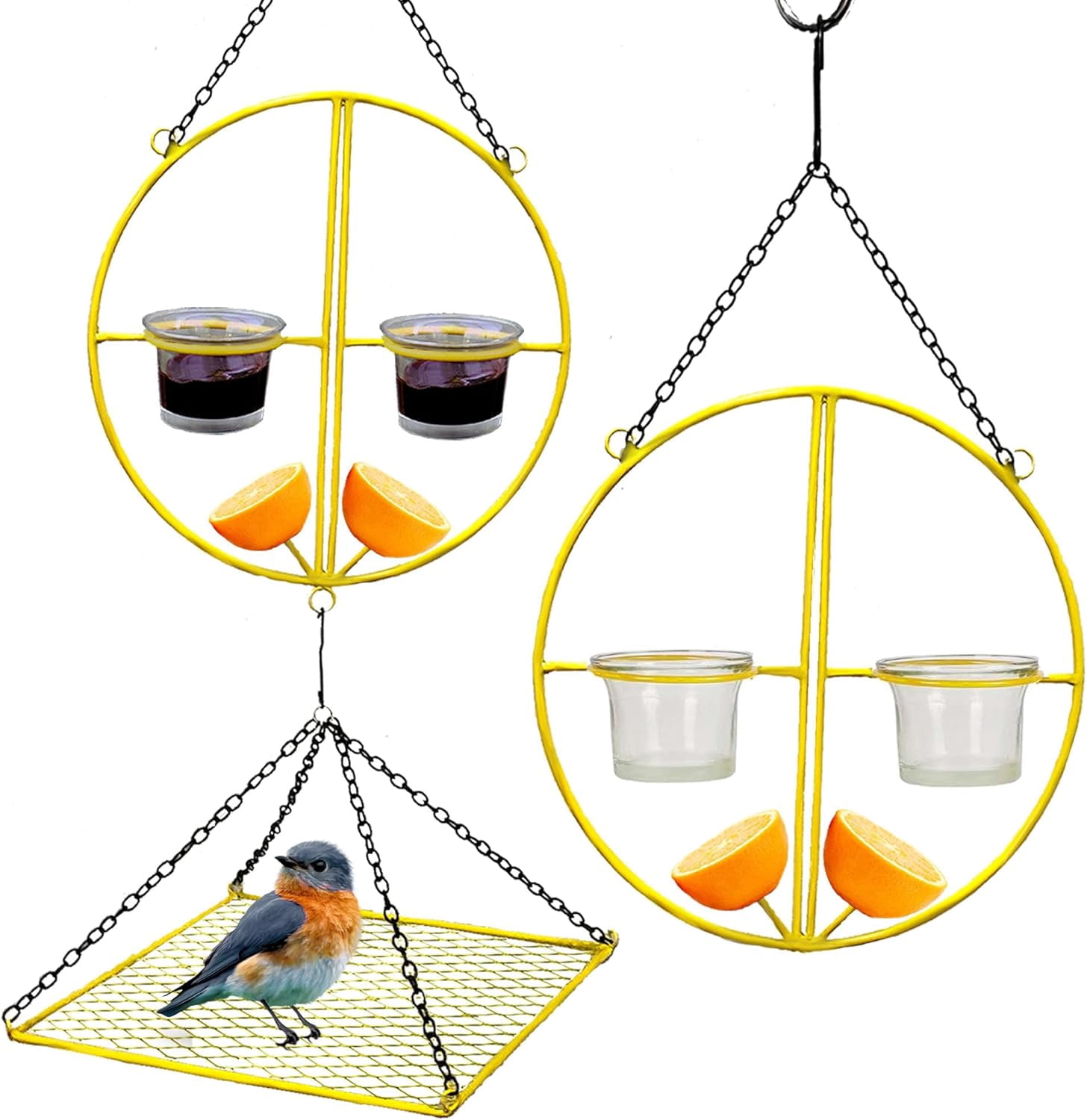Solution 5 Patio Birds Feeder for Outdoors Hanging, Bird Feeders for