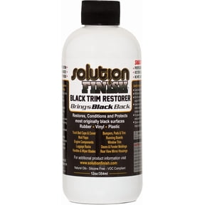 Solution Finish - Black Plastic & Vinyl Trim Restorer - Black (12 oz)