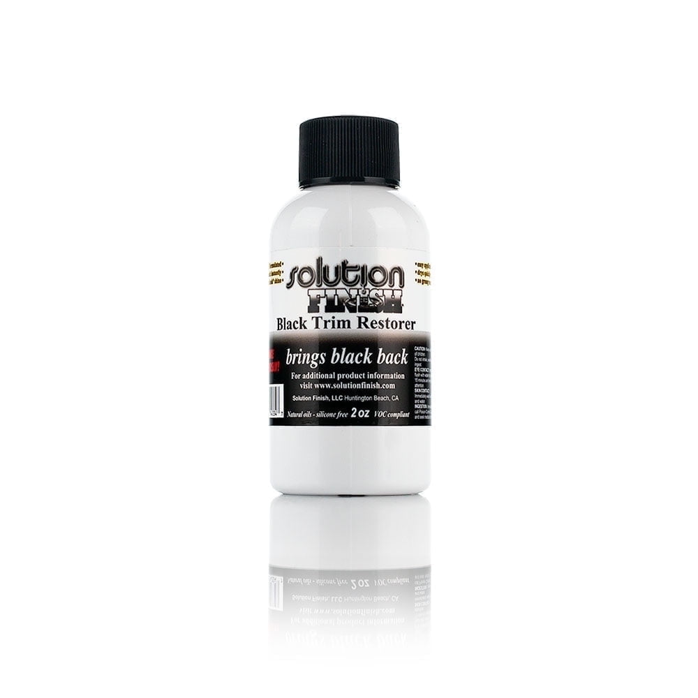 Solution Finish - Black Plastic & Vinyl Trim Restorer - Black (2 oz)