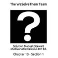thumbnail image 1 of Solution Manual : Stewart Multivariable Calculus 8th Ed.: Chapter 13 - Section 1 (Paperback), 1 of 1