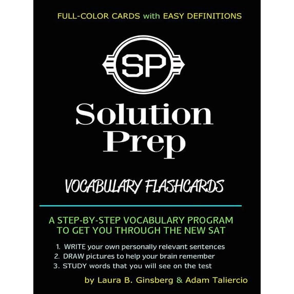 Solution Prep Vocabulary Flashcards: For the SAT & ACT!, (Paperback)