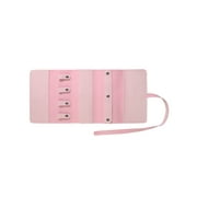 Solutions Adult Female Pink Faux Leather Roll-Up Jewelry Organizer