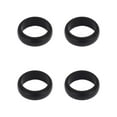 thumbnail image 1 of Solutions Adult Men's 4 Piece Black Silicone Ring Set, Size 11/12 - No Stone, 1 of 4