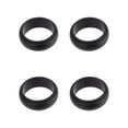 thumbnail image 1 of Solutions Adult Men's 4 Piece Black Silicone Ring Set, Size 9/10 - No Stone, 1 of 4